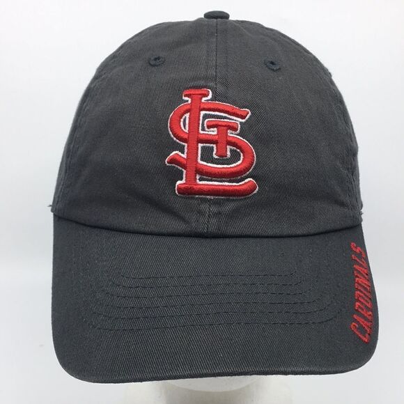 St. Louis Cardinals Gray and Red embroidered hat adjustable strap - Picture 1 of 16